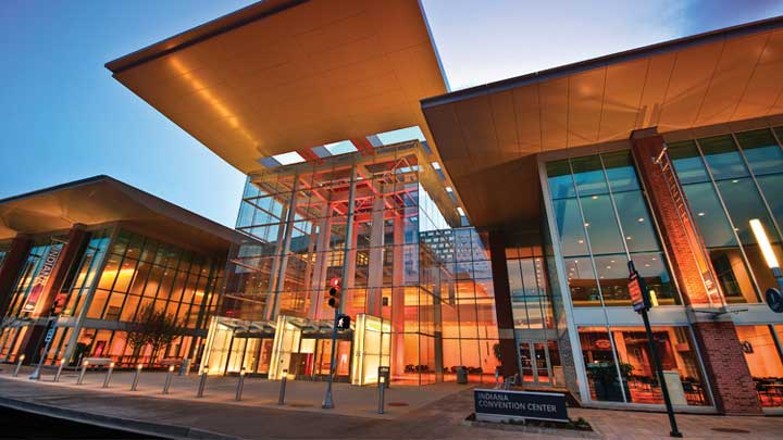 Visit Indy developed a plan to share the economic impact of meetings with community stakeholders once a month. (Pictured: The Indiana Convention Center).
