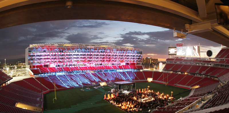 Video boards, Wi-Fi, and more at Levi’s Stadium.