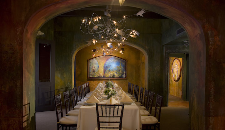 The Hotel El Conventa's unique private dining room.