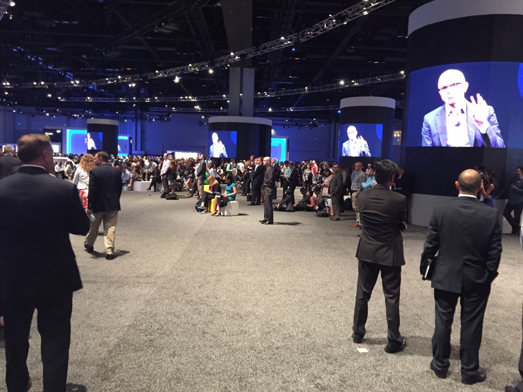On site for Day 1 of SAPPHIRE NOW at the Orange County Convention Center.