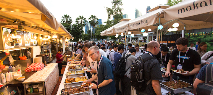 Second-year Singapore Polytechnic students planned and helped execute ISMRM’s closing-night event during a first-ever takeover of a Singapore hawker center.