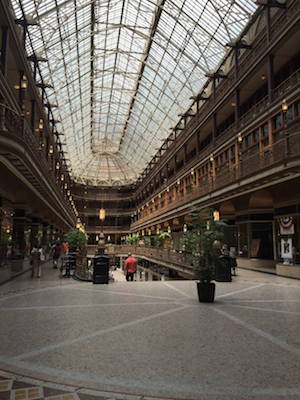 Shop Around the Corner The Cleveland Arcade mall is one of many distinctive downtown attractions that helped Cleveland stand out from seven other cities vying to host the 2016 RNC.