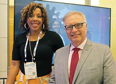 Lewis with BizBash founder and CEO David Adler, who has signed on as an adviser to EnventU.