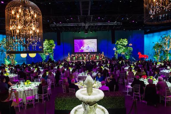 Pacific Ballroom set up for Musica Angelica Garden Party.