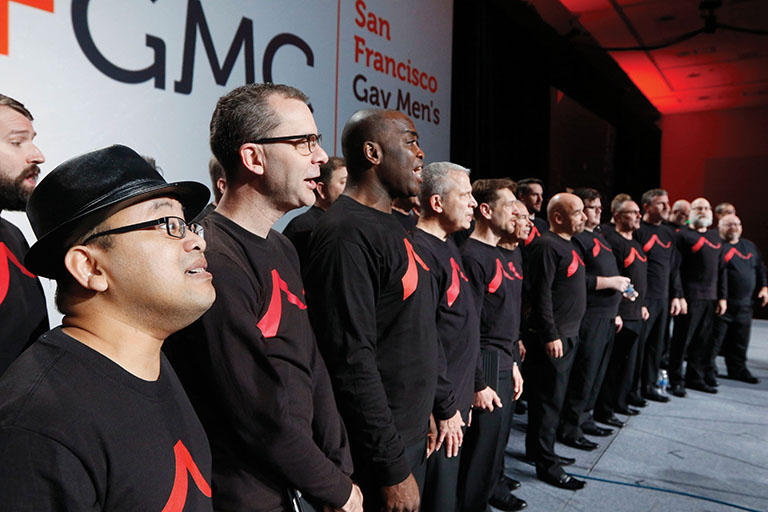 Streets of San Francisco The San Francisco Gay Men’s Chorus performed at the opening session of ACA’s 2017 Conference & Expo, which also featured a Rainbow Run 5K.